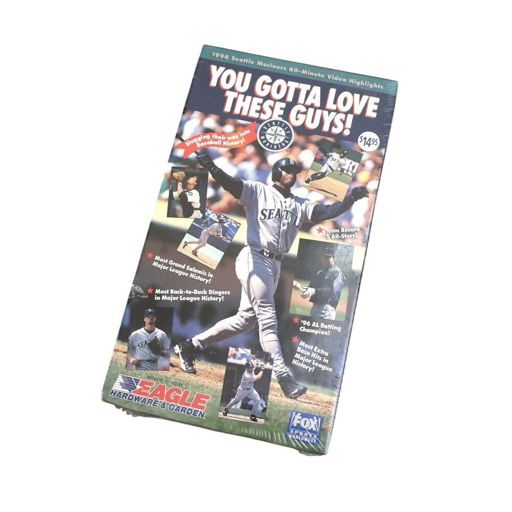 NEW Vintage MLB Seattle Mariners You Gotta Love These Guys 1996 Highlights VHS